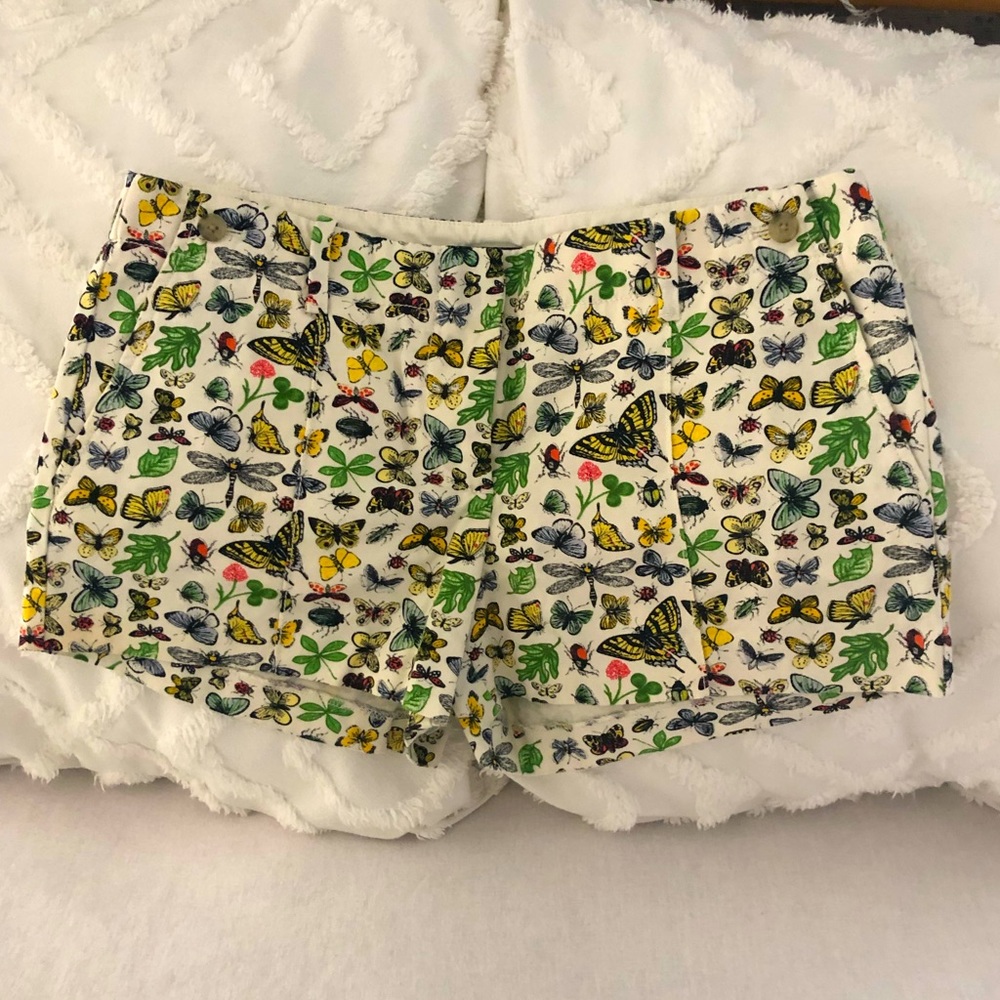 J. Crew Butterfly Shorts; city fit